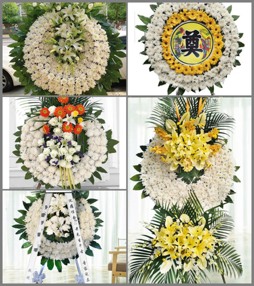 四川成都邛崃市天台山镇凤乐村花圈速递